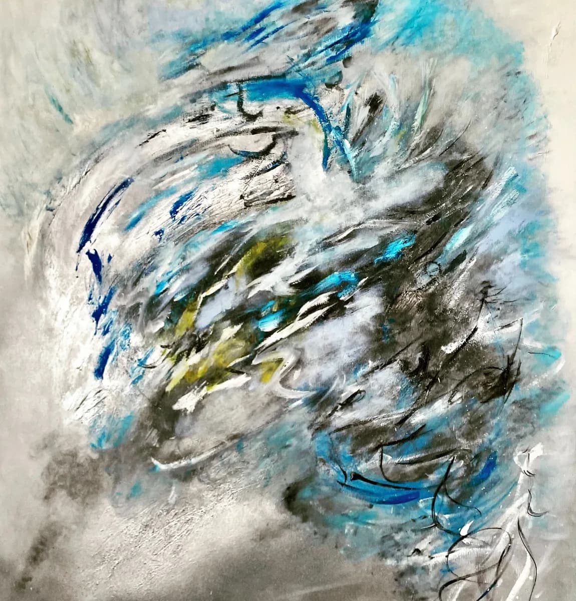 ABSTRATO AZUL, pintura de Renata de Iudicibus.
