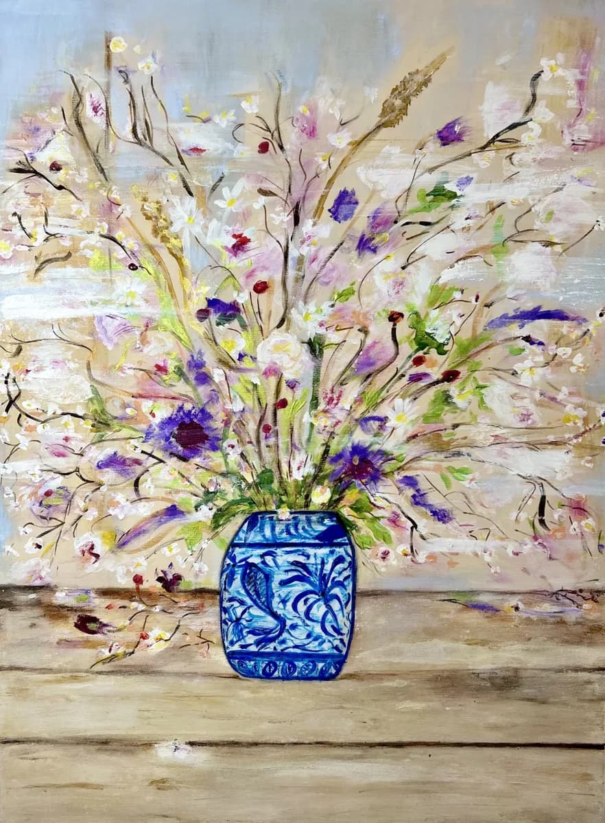 BOUQUET, pintura de Renata de Iudicibus.