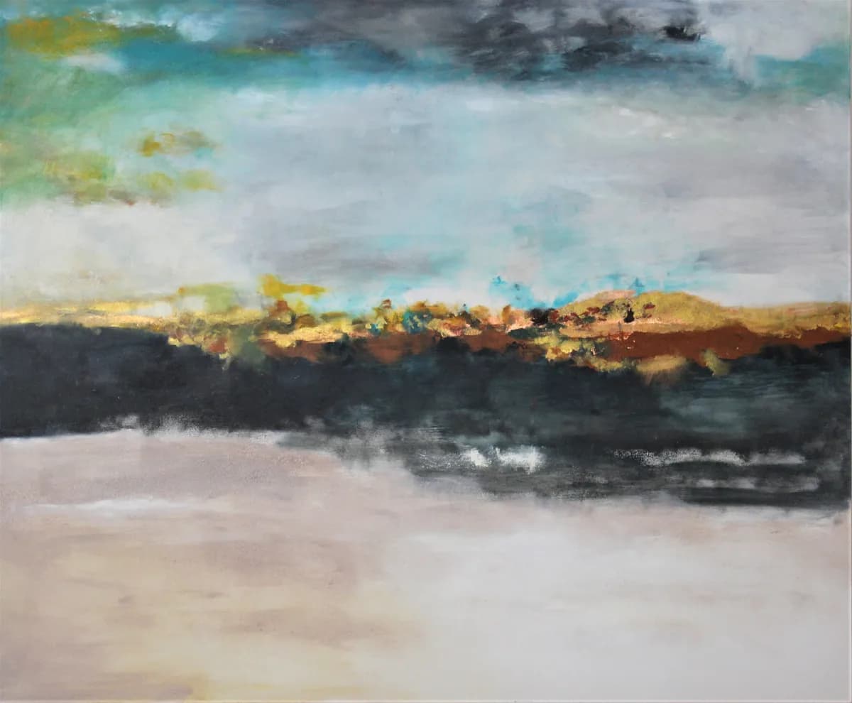 GOLDEN MOUNTAIN, pintura de Renata de Iudicibus.