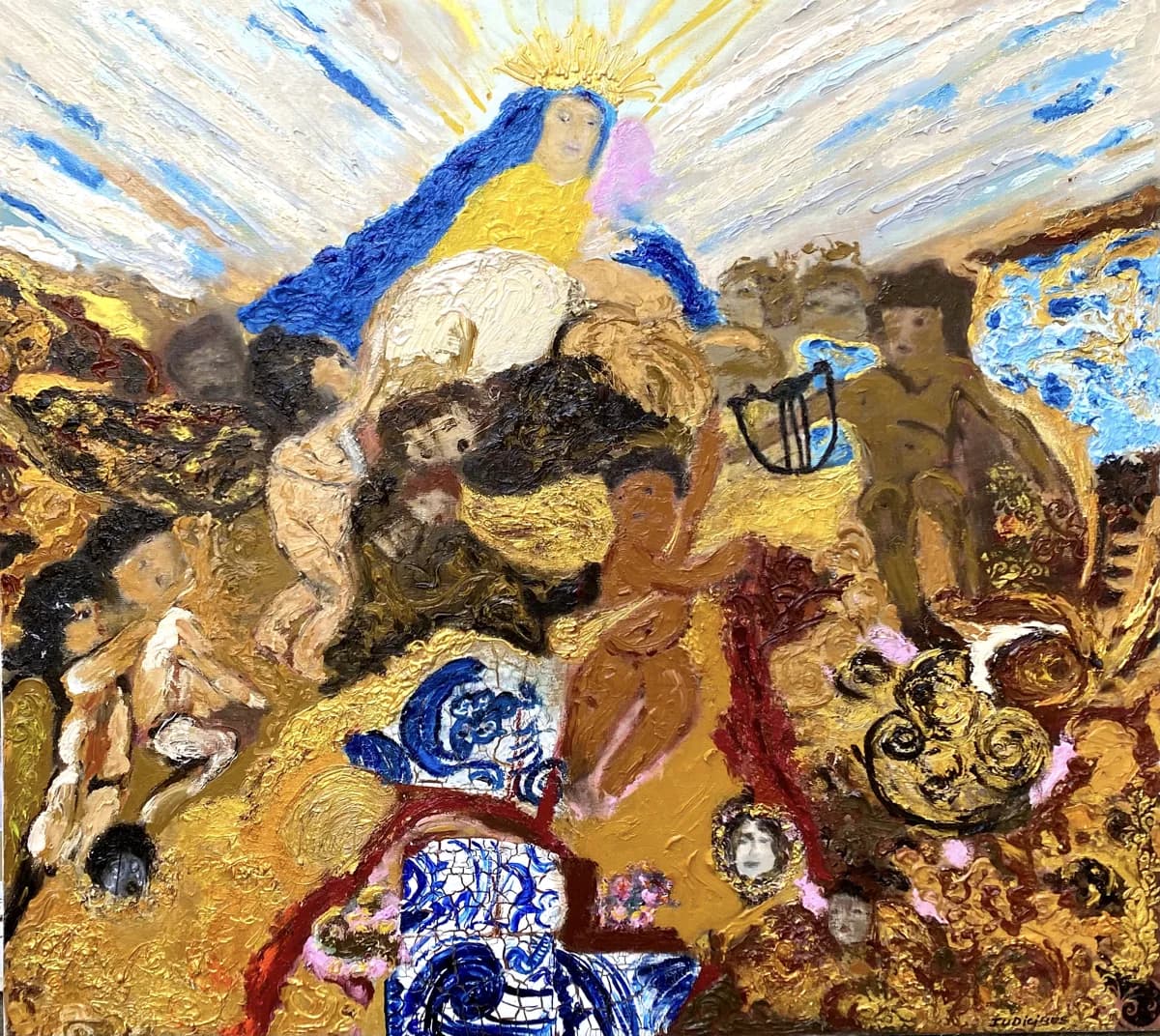 LÁ SERENÍSSIMA, pintura de Renata de Iudicibus.