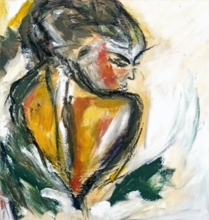 LÁDANO, pintura de Renata de Iudicibus.