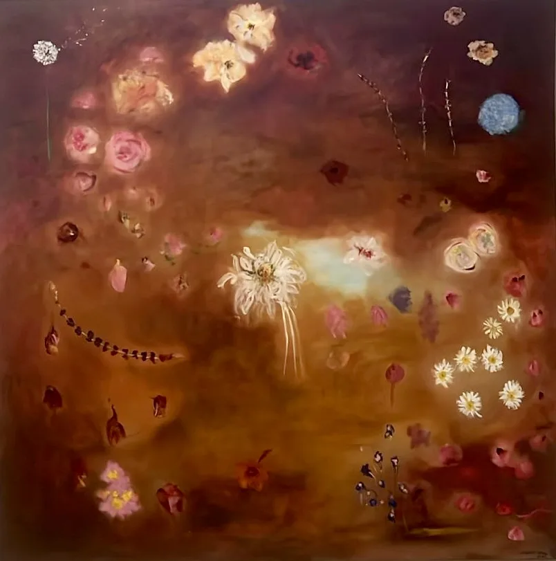 O SONHO DAS FLORES, pintura de Renata de Iudicibus.