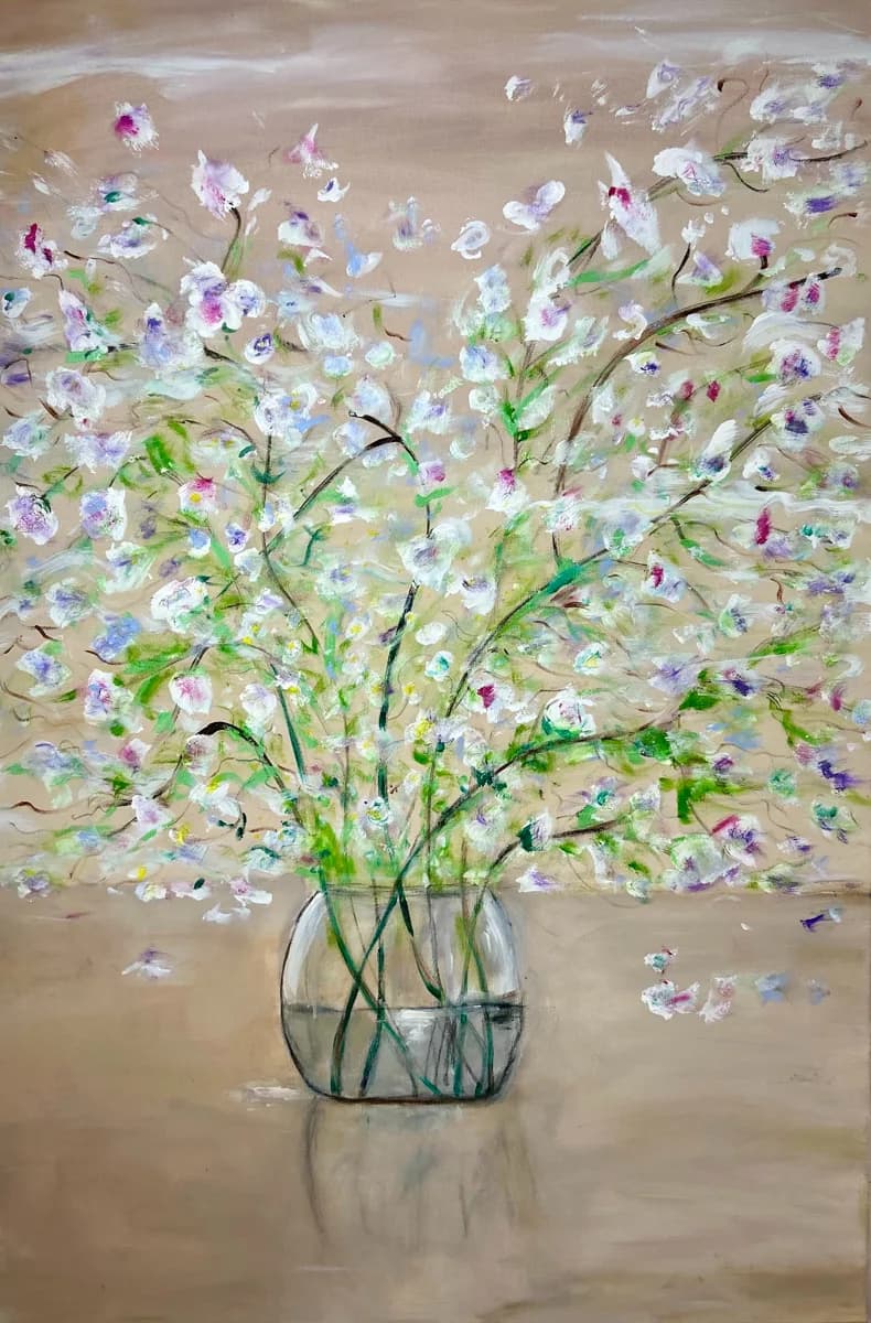 SÉRIE BLOSSOM | 2/3, pintura de Renata de Iudicibus.