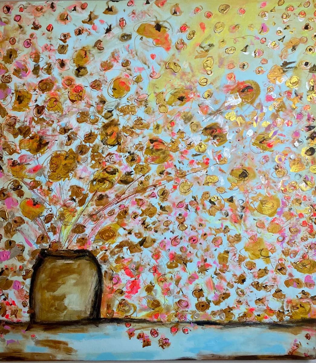 UM VASO NA TOSCANA, pintura de Renata de Iudicibus.