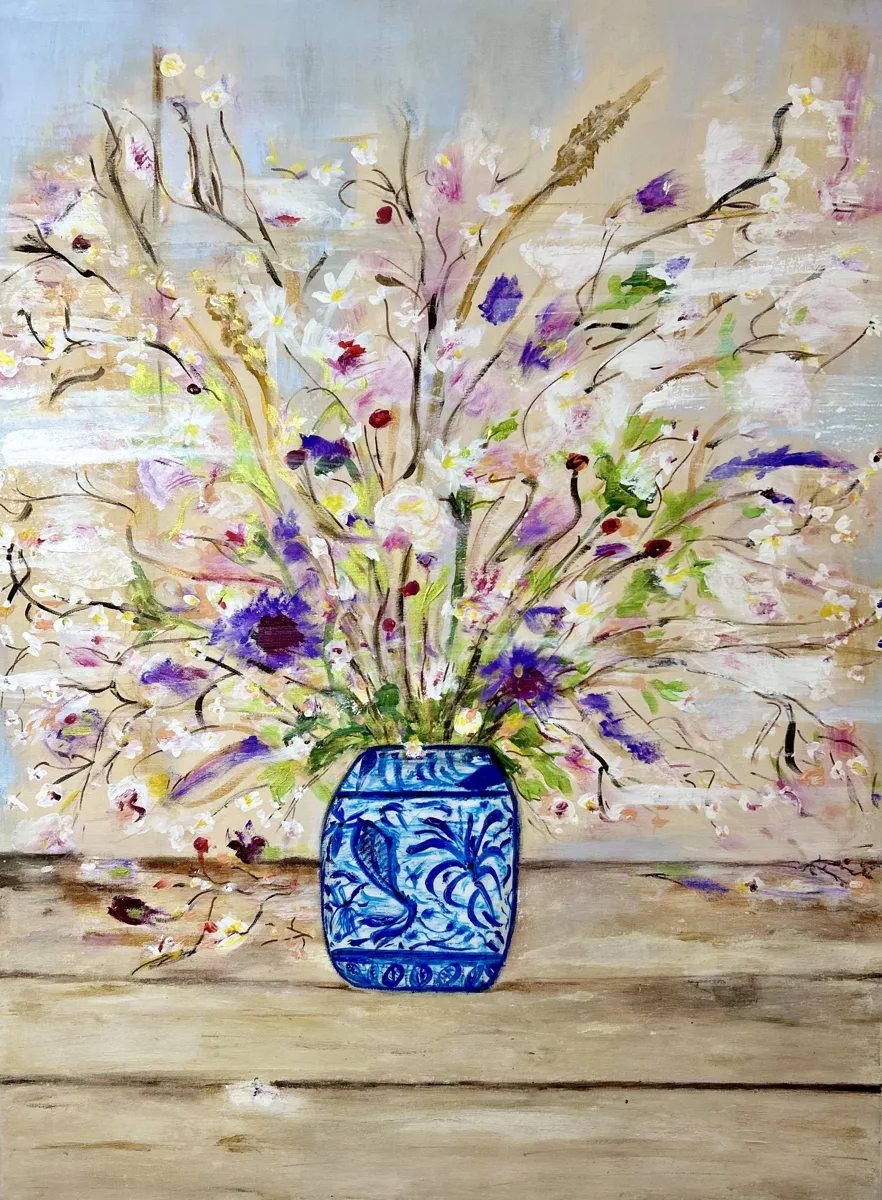 BOUQUET, pintura de Renata de Iudicibus.