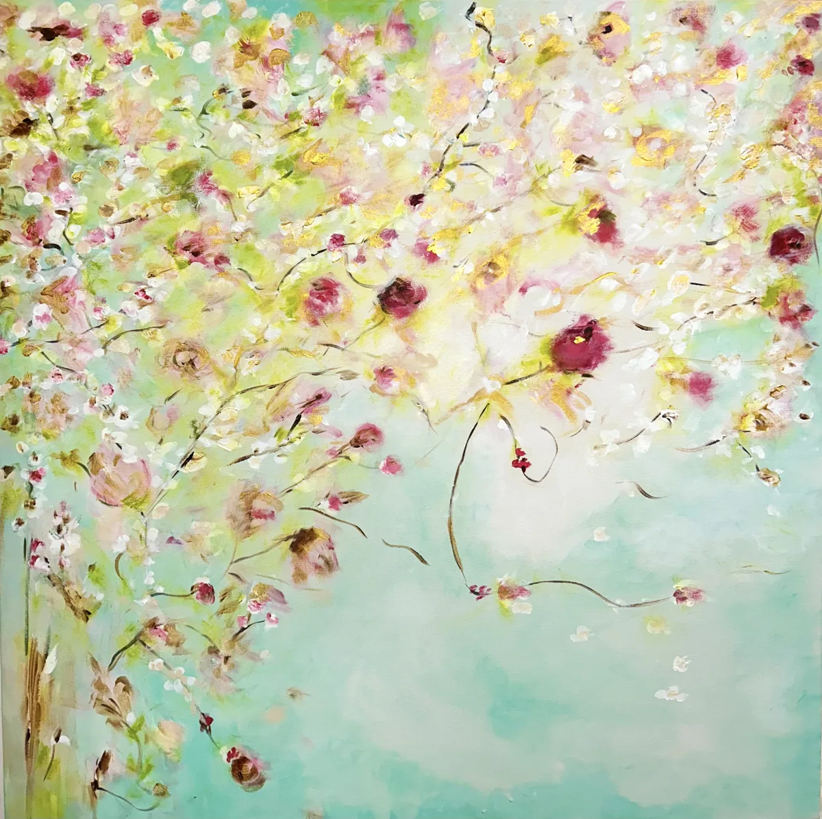 CENA DE PRIMAVERA, pintura de Renata de Iudicibus.