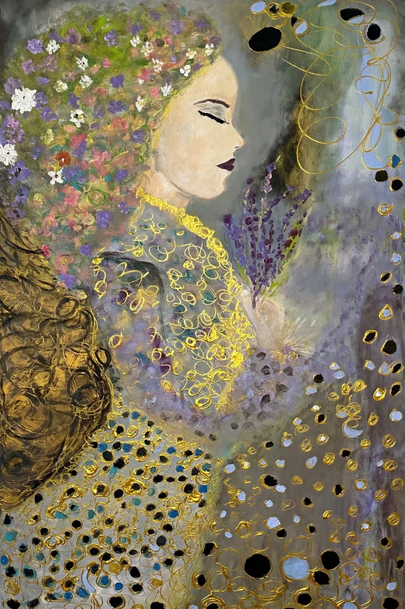 CLAUDINE´S DREAM, pintura de Renata de Iudicibus.