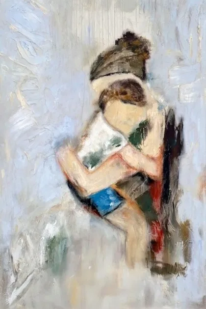 MEU MENINO, pintura de Renata de Iudicibus.