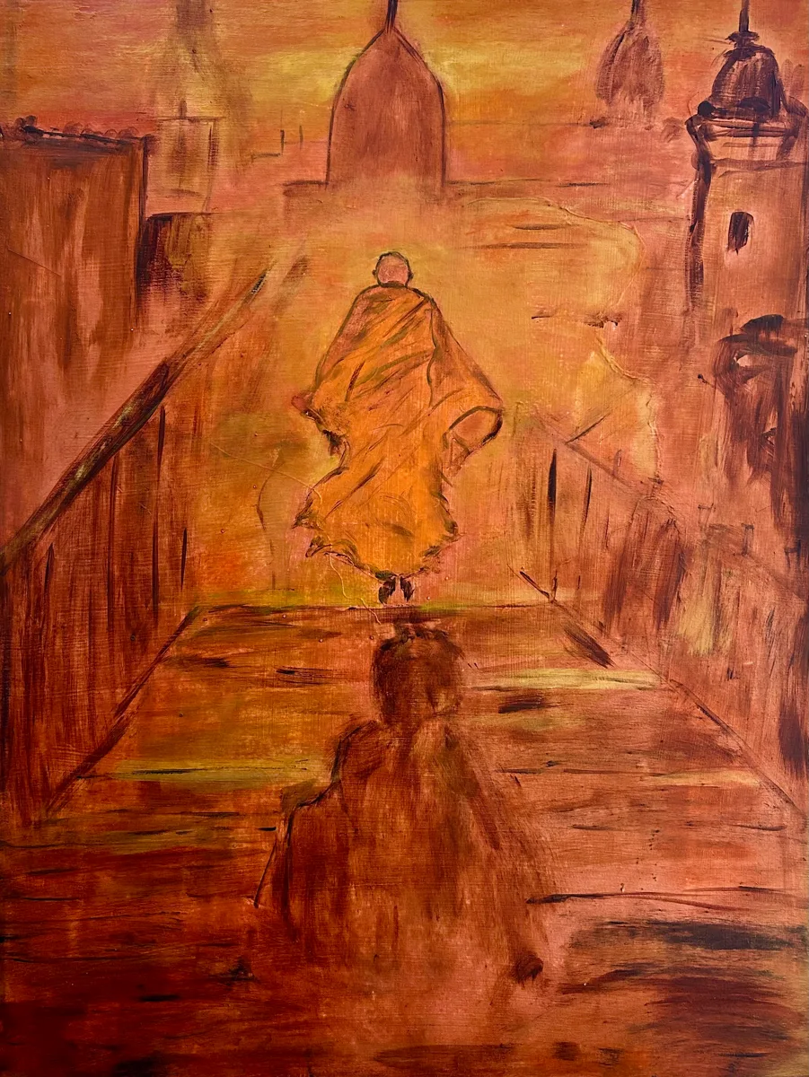MONGE, pintura de Renata de Iudicibus.