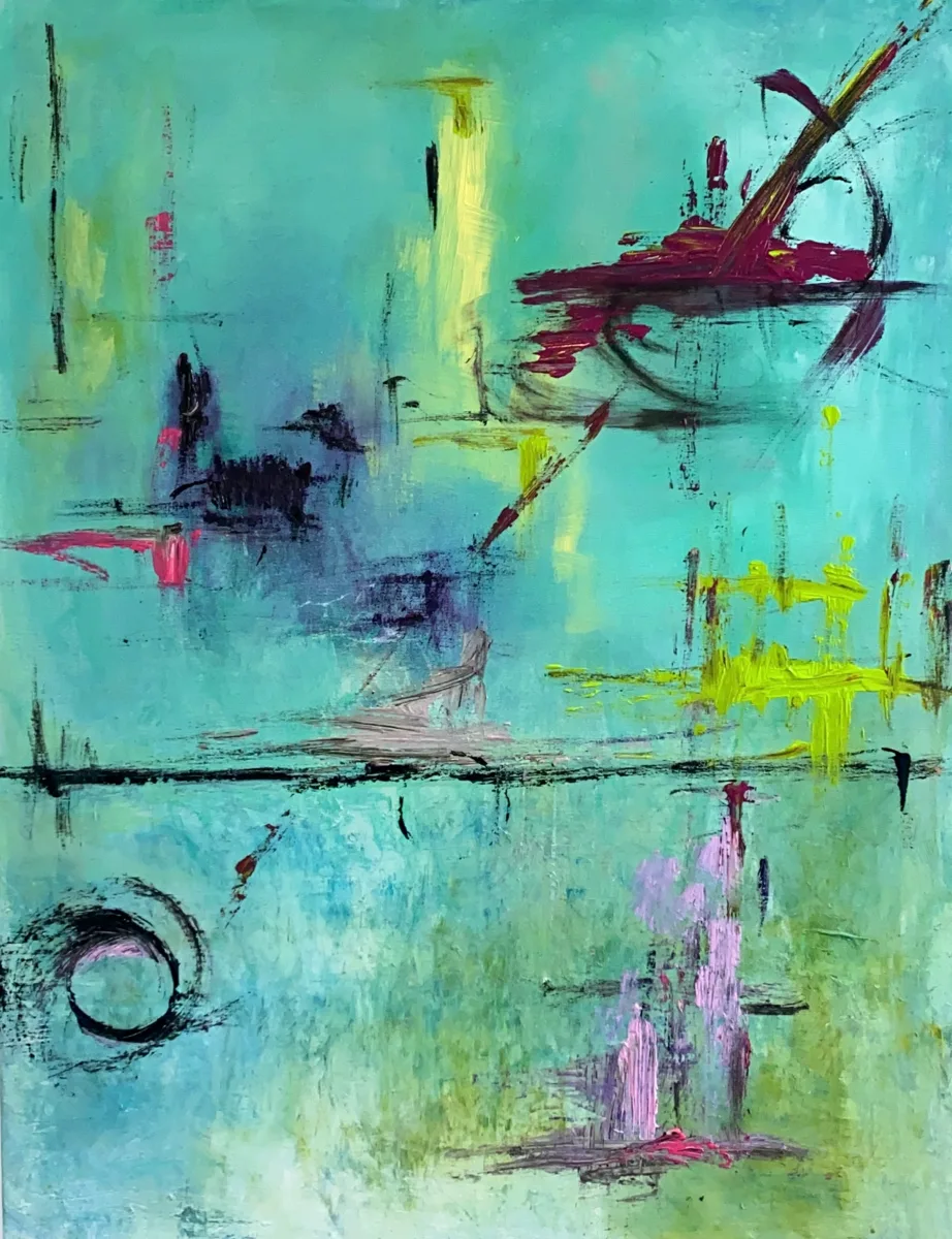 ROUTE, pintura de Renata de Iudicibus.