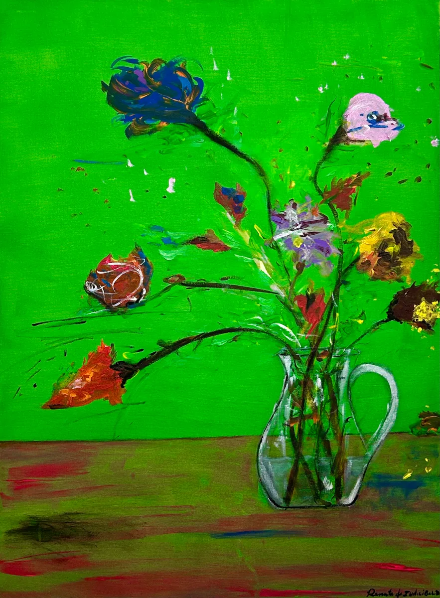WILDFLOWERS I, pintura de Renata de Iudicibus.