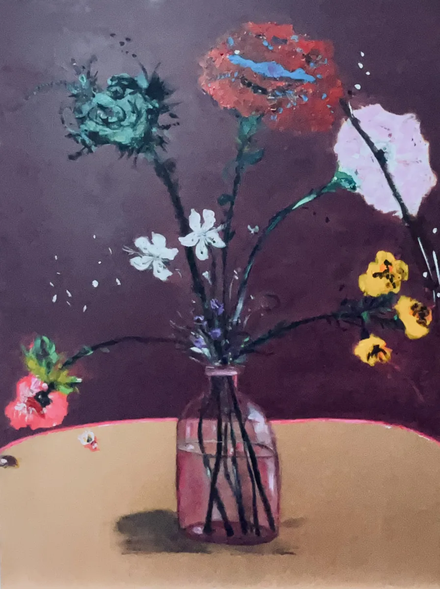 WILDFLOWERS II, pintura de Renata de Iudicibus.